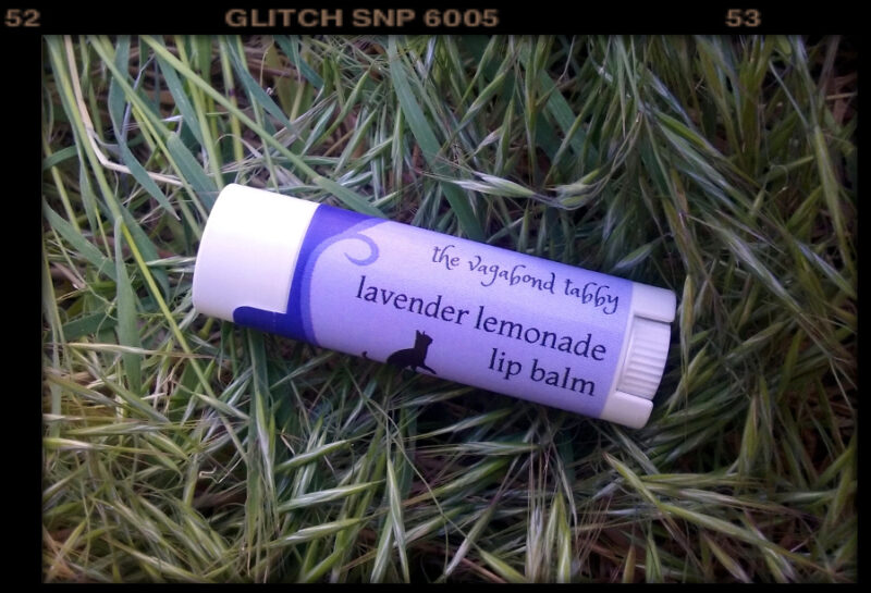 A white lip balm tube.