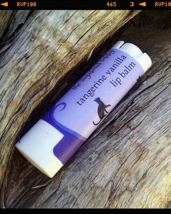 A white lip balm tube.